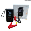 AUXILIAR DE PARTIDA 4 EM 1 CARREGA BATERIA + BOMBA DE AR PORTÁTIL + LANTERNA + POWERBANK SMARTPHONE