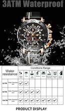 Mens Watches Top Brand Luxury Quartz Watch For Men Waterproof Sport Big