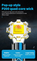 High Strong Power Led Flashlights 2000LM Tactical T