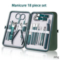 Ouriner 6-18Pcs Portable Manicure Sets Pedicure Kits Bright