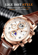 Men's Watches Waterproof Watch for Men Chronograph Fashion Quartz